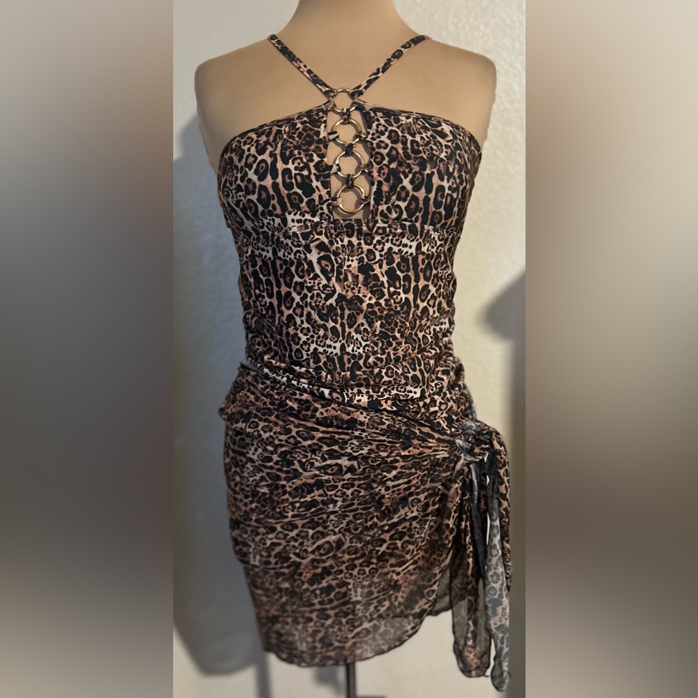 Leopard Print 3Piece Swim Set
